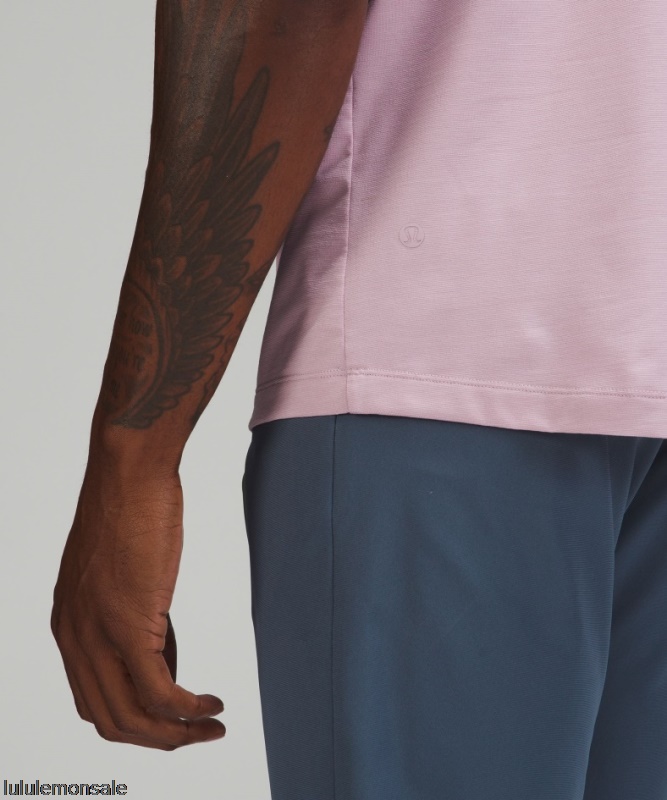 Lululemon Verkauf DELULU745 | Lululemon Deutschland Dusty Rose Evolution Kurzarm Poloshirt